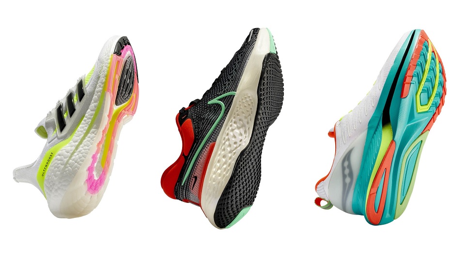 Thermoplastic elastomers are widely used for the soles of sports shoes